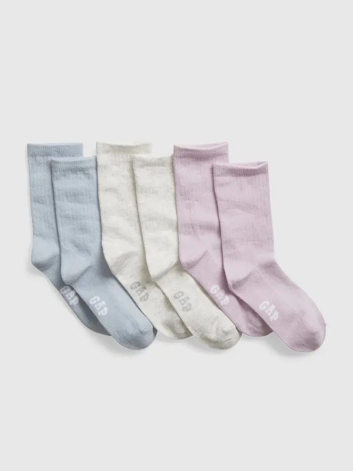 Kids Crew Socks (3-Pack) - Multi