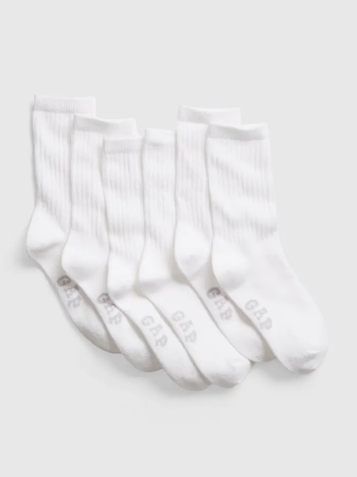 Kids Crew Socks ( 3-Pack) - White