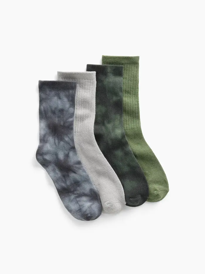 Kids Crew Socks (4-Pack) - Multi