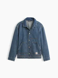 Kids Denim Chore Jacket - Medium wash — view 2