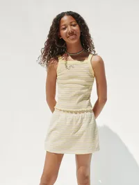 Kids Easy Skort - Yellow stripe — view 5
