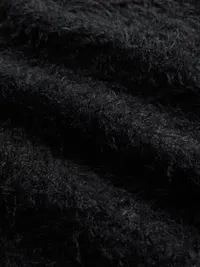 Kids Eyelash Sweater - True black — view 5