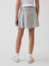 Kids Foldover Skort - Heather grey — view 3