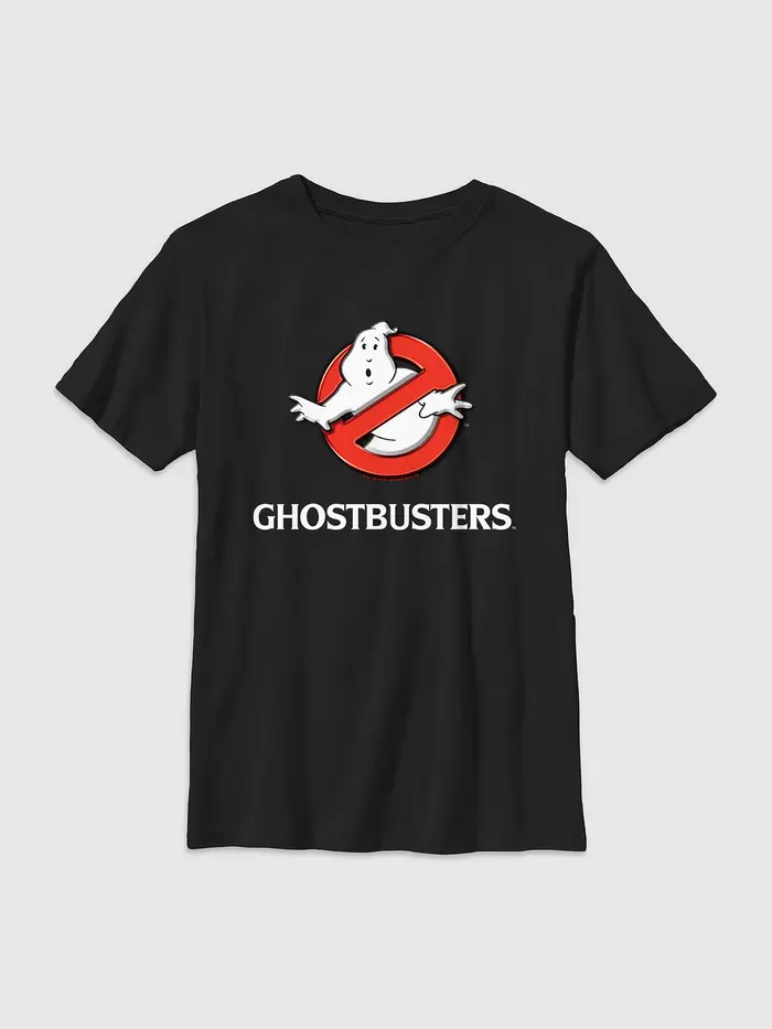 Kids Ghostbusters Logo Graphic Tee - Black