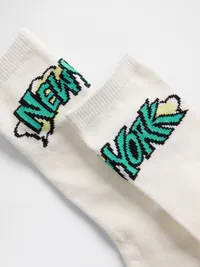 Kids Graphic Logo Crew Socks (3-Pack) - Multi — view 2
