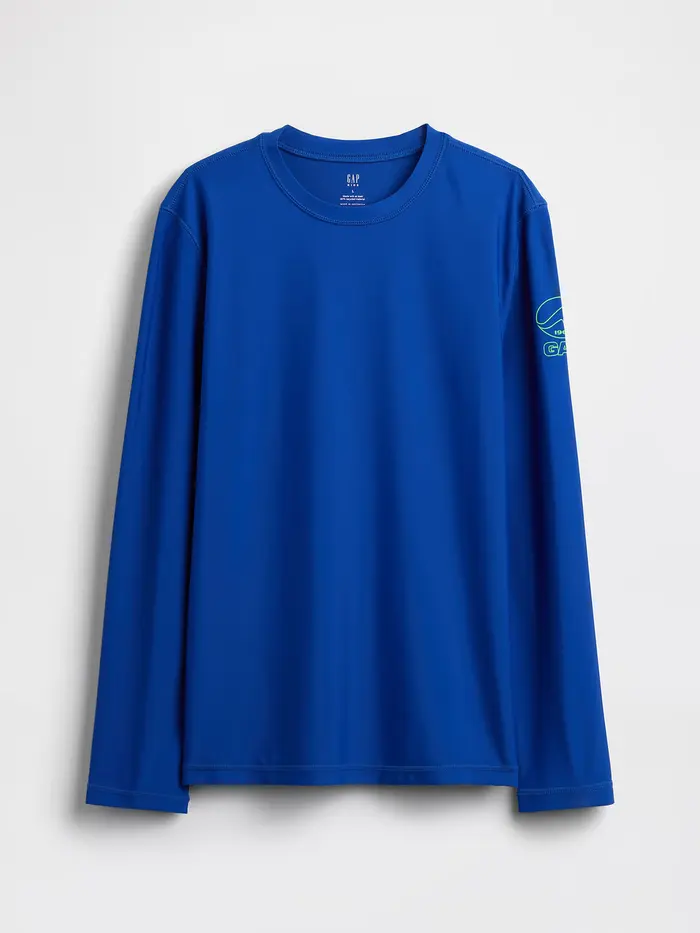Kids Logo Rash Guard - Active blue