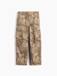 Kids Loose Cargo Pants - Tree camo — view 2