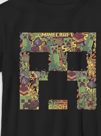 Kids Minecraft Tee - Black — view 2