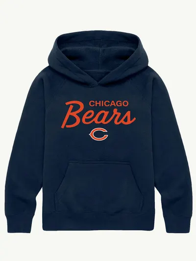 Kids NFL Signature Script Pullover Hoodie - Bears