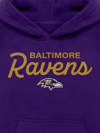 Kids NFL Signature Script Pullover Hoodie - Ravens — view 2