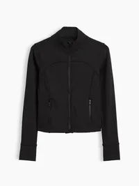 Kids Quick-Dry Zip Jacket - Black — view 5