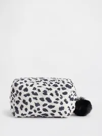Kids Quilted Printed Pouch - Leopard print — view 3