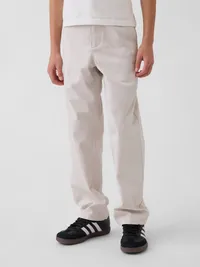 Kids Relaxed Performance Pants - Off White — view 3