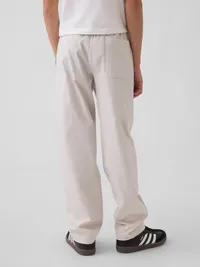 Kids Relaxed Performance Pants - Off White — view 4