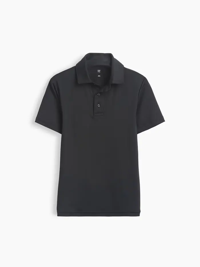 Kids Uniform Performance Polo - Black