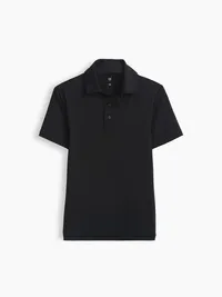 Kids Uniform Performance Polo - Black — view 2