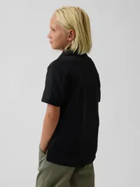 Kids Uniform Performance Polo - Black — view 3
