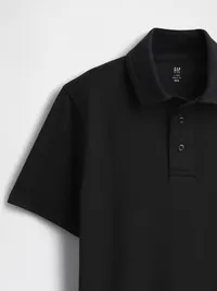 Kids Uniform Performance Polo - Black — view 5