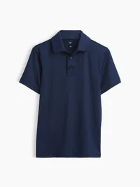 Kids Uniform Performance Polo - Navy — view 2