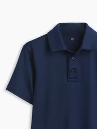 Kids Uniform Performance Polo - Navy — view 5