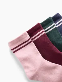 Kids Varisty Stripe Crew Socks (4-Pack) - Multi — view 2