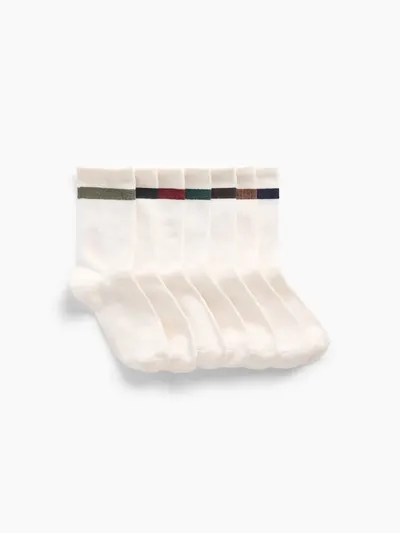 Kids Varsity Crew Socks (7-Pack) - Multi