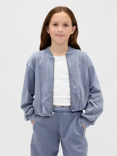 Kids VintageSoft Bubble Bomber Jacket - Bainbridge blue