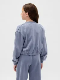 Kids VintageSoft Bubble Bomber Jacket - Bainbridge blue — view 3