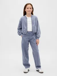 Kids VintageSoft Bubble Bomber Jacket - Bainbridge blue — view 4