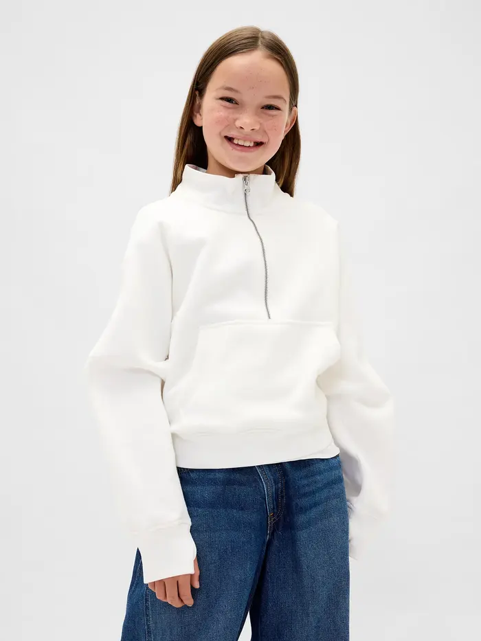 Kids VintageSoft Half-Zip Pullover - New off white