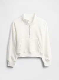 Kids VintageSoft Half-Zip Pullover - New off white — view 2