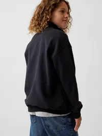 Kids VintageSoft Relaxed Quarter-Zip Pullover - Moonless night — view 3