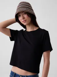 Knit Bucket Hat - Brown stripe — view 2
