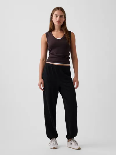 Knit Relaxed Joggers - Black