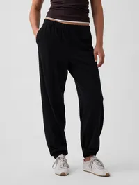 Knit Relaxed Joggers - Black — view 2