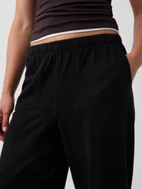 Knit Relaxed Joggers - Black — view 5
