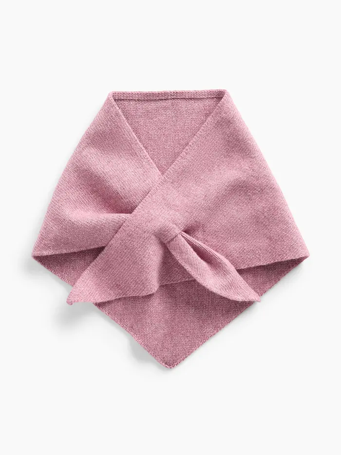 Knit Triangle Scarf - Wispy mauve