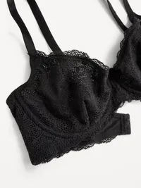 Lace Balconette Bra - Black Jack — view 3
