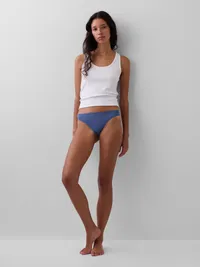 Lace Thong - Bainbridge blue — view 4