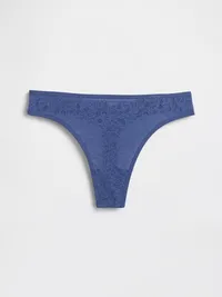 Lace Thong - Bainbridge blue — view 5