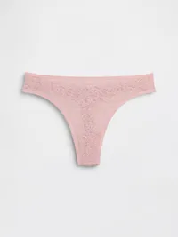 Lace Thong - Primitive pink — view 5