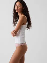 Lace Thong - Primitive pink — view 2
