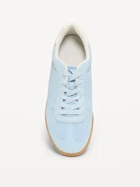 Lace-Up Sneakers - Light Blue — view 3