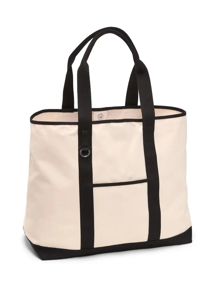 Large Canvas Tote Bag - Vanilla Cream