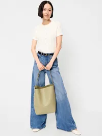 Large Preppy Bucket Bag - Windswept — view 2