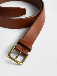 Leather Belt - Brown cognac — view 2