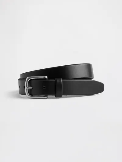 Leather Belt - true black