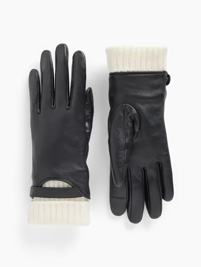 Leather Gloves - Black