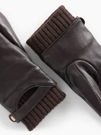 Leather Gloves - Terra brown — view 2