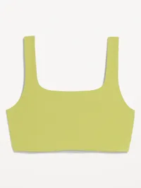 Light Support StudioSmooth Square-Neck Sports Bra - Marshy Grass — view 3